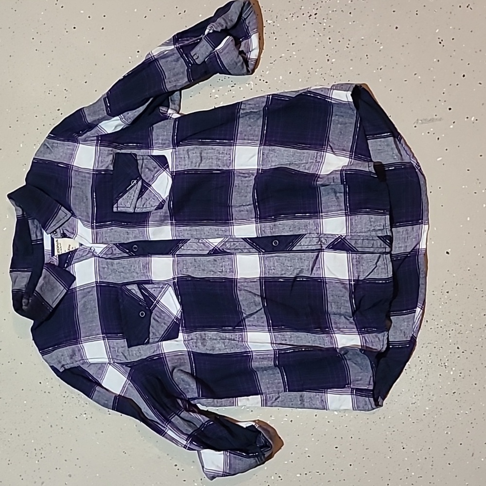 Arizona classic fit button up sparkle purple
